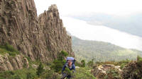 Rock gully near plateau