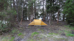 Campsite at Lake Plimsoll