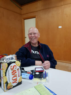 Relaxing in St Helens Camp Kitchen