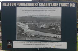 Reefton Power Station Sign